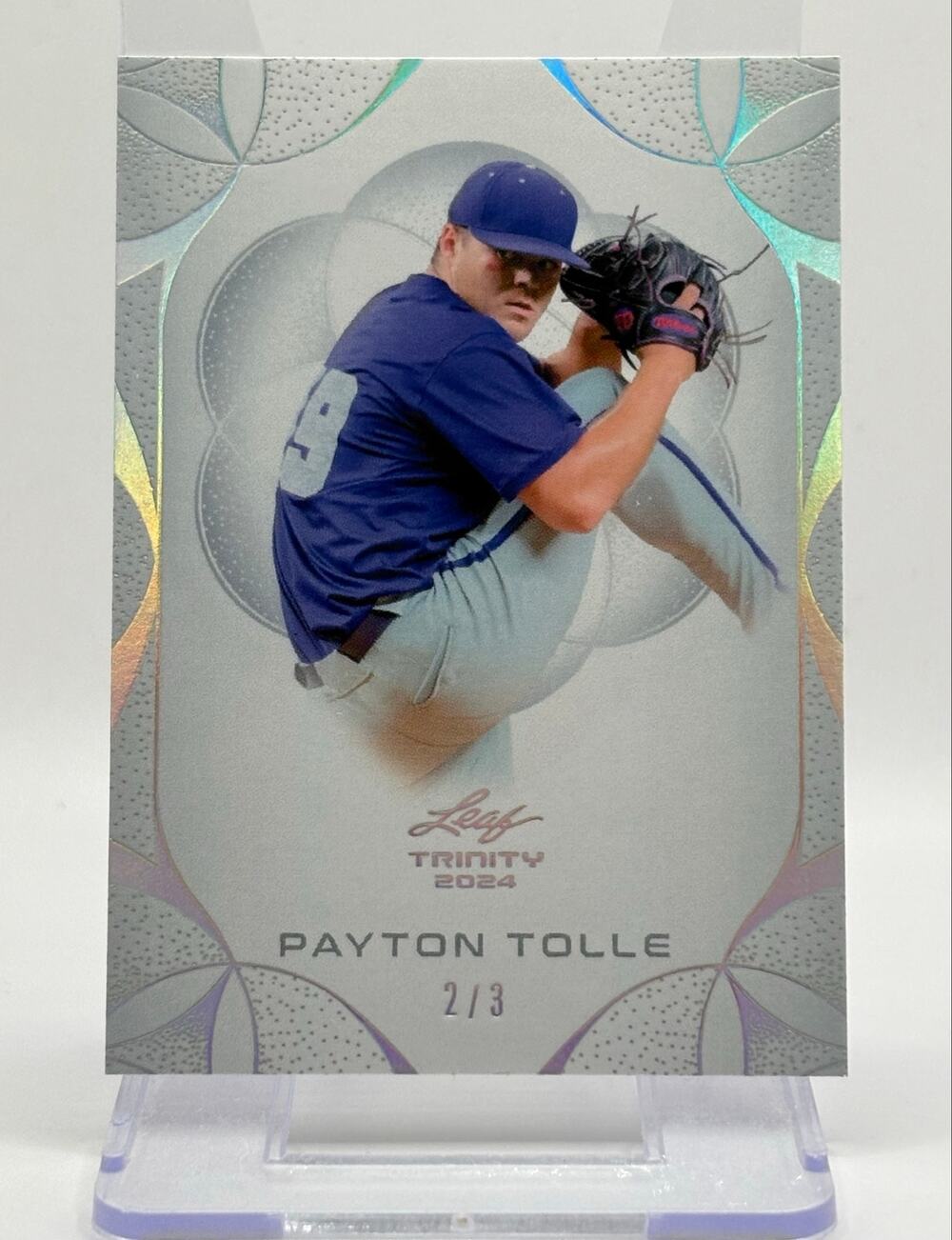2024 Leaf Trinity Baseball Payton Tolle Platinum Foil Base 2/3 SP Boston Red Sox